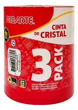 Cinta Cristal Transparente Adhesiva 19mm X 20m