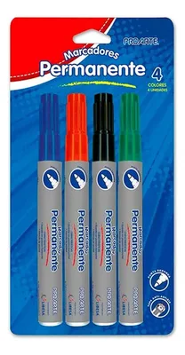 Set Plumones Permanente Proarte Multicolor Coral Claro