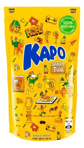 Kapo Piña 252ml Bebida Refrescante