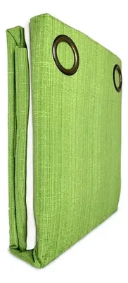 Cortina Camila Combo 8 Piezas Poliéster Verde Verde