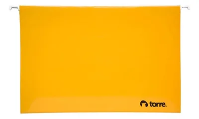Carpeta Colgante Con Barra Metálica Amarillo Amarillo