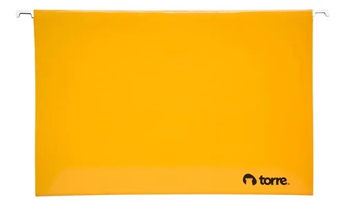 Carpeta Colgante Con Barra Metálica Amarillo Amarillo