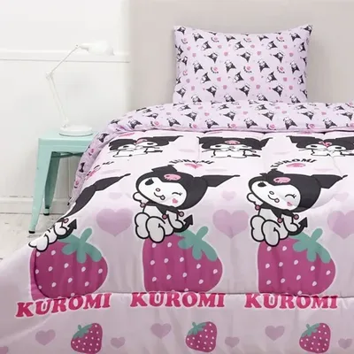 Plumón Reversible 1.5 Plazas Poliéster Estampado Coral Claro