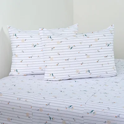 Set De Sábanas Estampadas 144 Hilos Algodón Poliéster