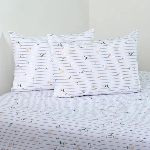 Set De Sábanas Estampadas 144 Hilos Algodón Poliéster