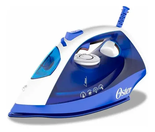 Plancha Eléctrica A Vapor Oster 1250w Antiadherente Azul