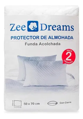 Funda Protectora Almohada Acolchada 50x70 Blanco