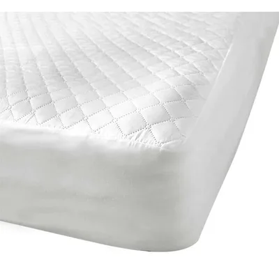 Cubre Colchón Microfibra Impermeable 1.5 Plazas Blanco Cuna