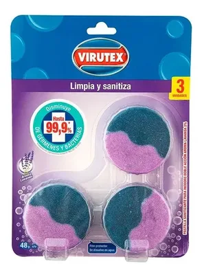 Pastilla Inodoro Higienizante Lavanda 3 Unidades