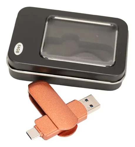 Pendrive Usb Otg Dual Conector Coral Claro