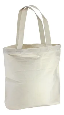 Bolso De Lona Coral Claro Liso