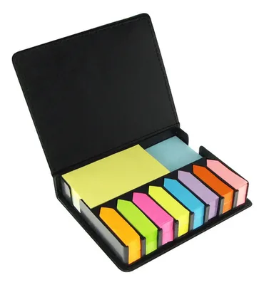 Set De Notas Adhesivas Negro