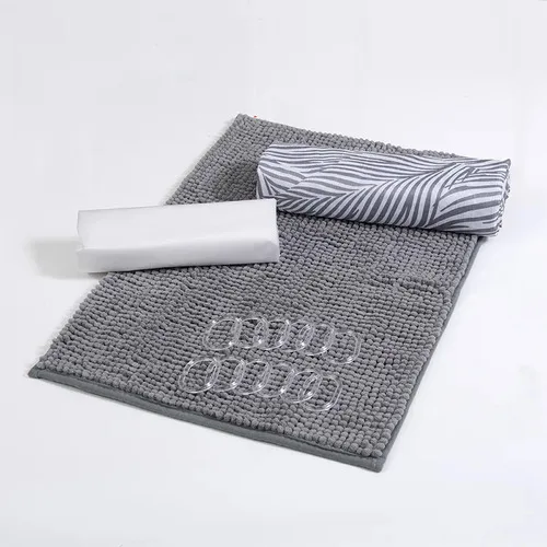 Set De Baño Cortina Plástico 4 Piezas
