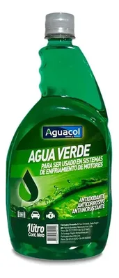 Refrigerante Automotriz Agua Verde 1 Litro