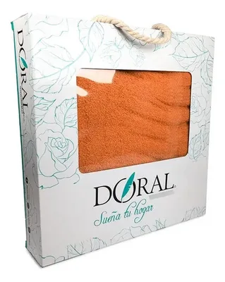 Set De Toallas De Algodón 100% Absorbentes Coral Claro