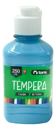 Témpera Lavable 250ml Celeste Infantil Celeste