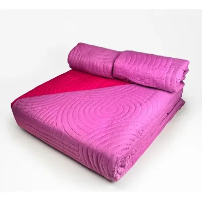 Quilt Hotpress Bicolor 2 Plazas Poliéster Coral Claro