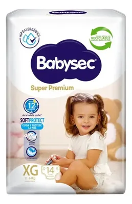 Pañal Desechable Babysec Super Premium Xg Niñas
