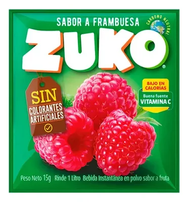 Jugo En Polvo Frambuesa Zuko 15 Gr