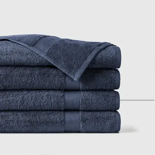 Toalla De Baño Algodón 100% Absorbente Premium Azul
