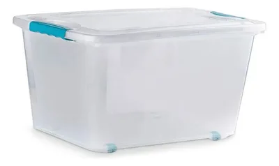 Caja Organizadora Plástica 38 Litros Con Tapa