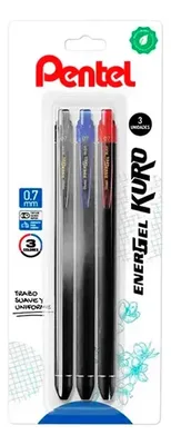 Bolígrafo Retráctil Pentel Punta 0.7mm Amarillo