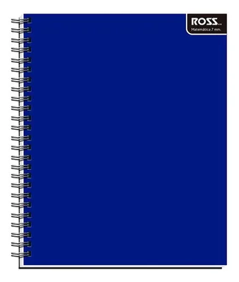 Cuaderno Universitario Espiral 100 Hojas Matemática Azul