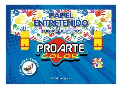 Papel De Colores Entretenido 24x32 Cm Proarte