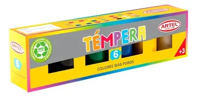 Estuche Témpera 6 Colores Artel Pintura