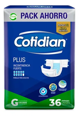 Pañal Adulto Plus Talla G Incontinencia Severa