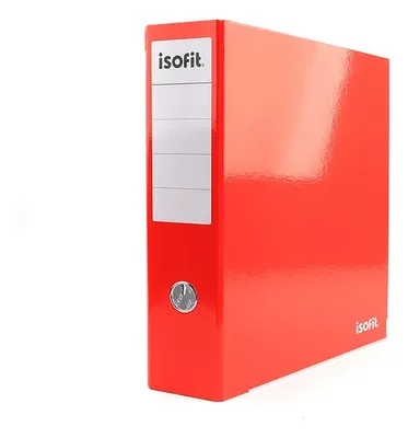 Archivador Oficio Ancho Palanca Rojo Rojo