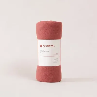 Manta Polar Nido Plumetti 127x152cm Coral Claro