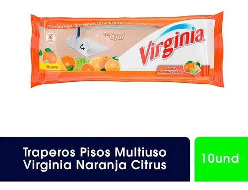 Trapero Húmedo Multiuso Aroma Naranja 10 Unidades Naranja