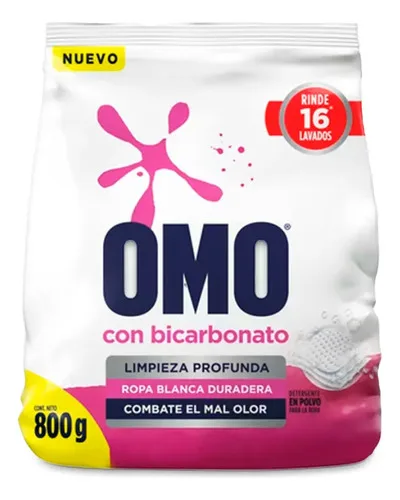 Detergente En Polvo Omo Bicarbonato 2.7kg