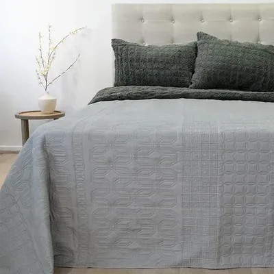 Quilt Hotpress Sherpa 3 Plazas Gris Gris