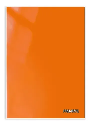 Carpeta Plastificada Con Gusano Naranja Proarte Naranja
