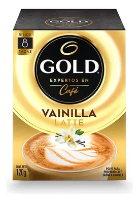 Café Latte Vainilla Instantáneo Gold 120g