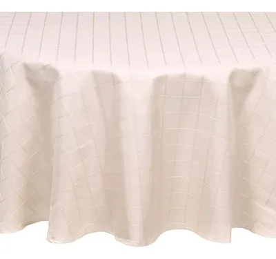 Mantel Redondo Poliéster 180cm Damasco Coral Claro