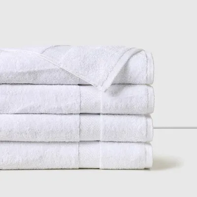 Toalla De Baño 100% Algodón Blanca Absorbente Blanco