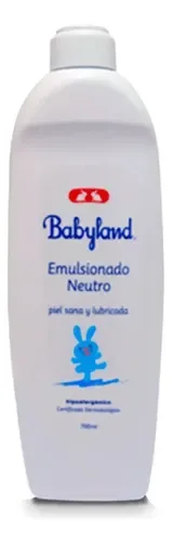 Crema Emulsionada Babyland 700ml Neutro Hipoalergénico