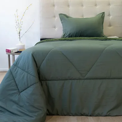 Plumón Sherpa Outboss Deluxe 1.5 Plazas Verde Verde