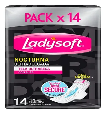 Toalla Femenina Nocturna Ultra Delgada Con Alas