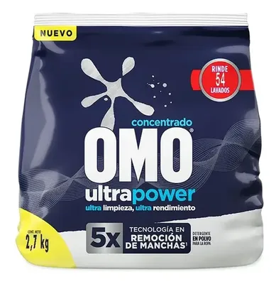 Detergente En Polvo Omo Ultrapower 2.7kg