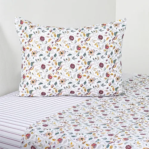 Set De Sábanas Estampadas 200 Hilos Algodón Polycotton Verde Oscuro