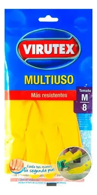 Guante De Látex Multiuso Protección Manos Amarillo