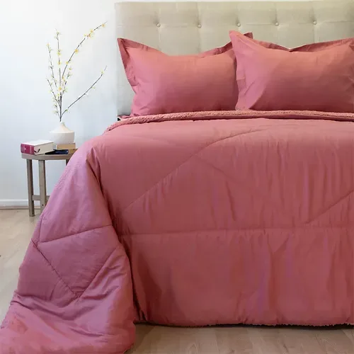 Plumón Outboss Deluxe Sherpa 2 Plazas Coral Coral