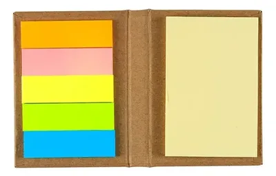 Libreta Notas Adhesivas Plegable Organizador Coral Claro