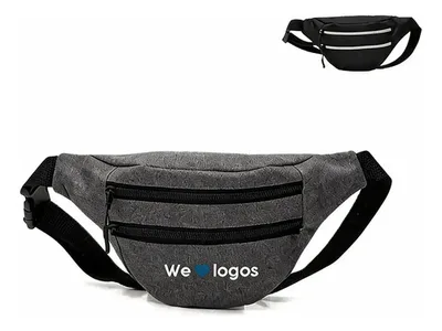 Morral Banano Poliéster 600d Ajustable Negro