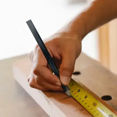 Lápiz Grafito Carpintero Rectangular Hb