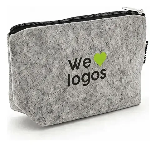 Neceser Fieltro Reciclado Viajes Coral Claro